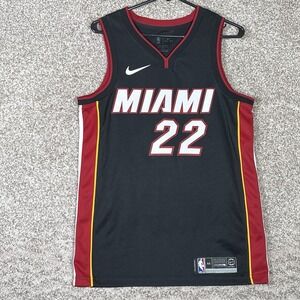 Miami Heat Nike Jersey Mens Medium Black Jimmy Butler NBA Basketball Swingman